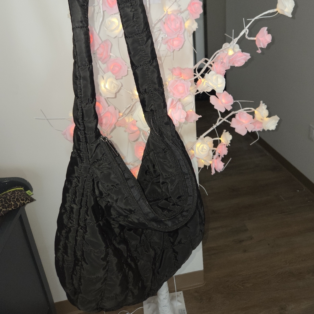 Black Quilted Shoulder Bag